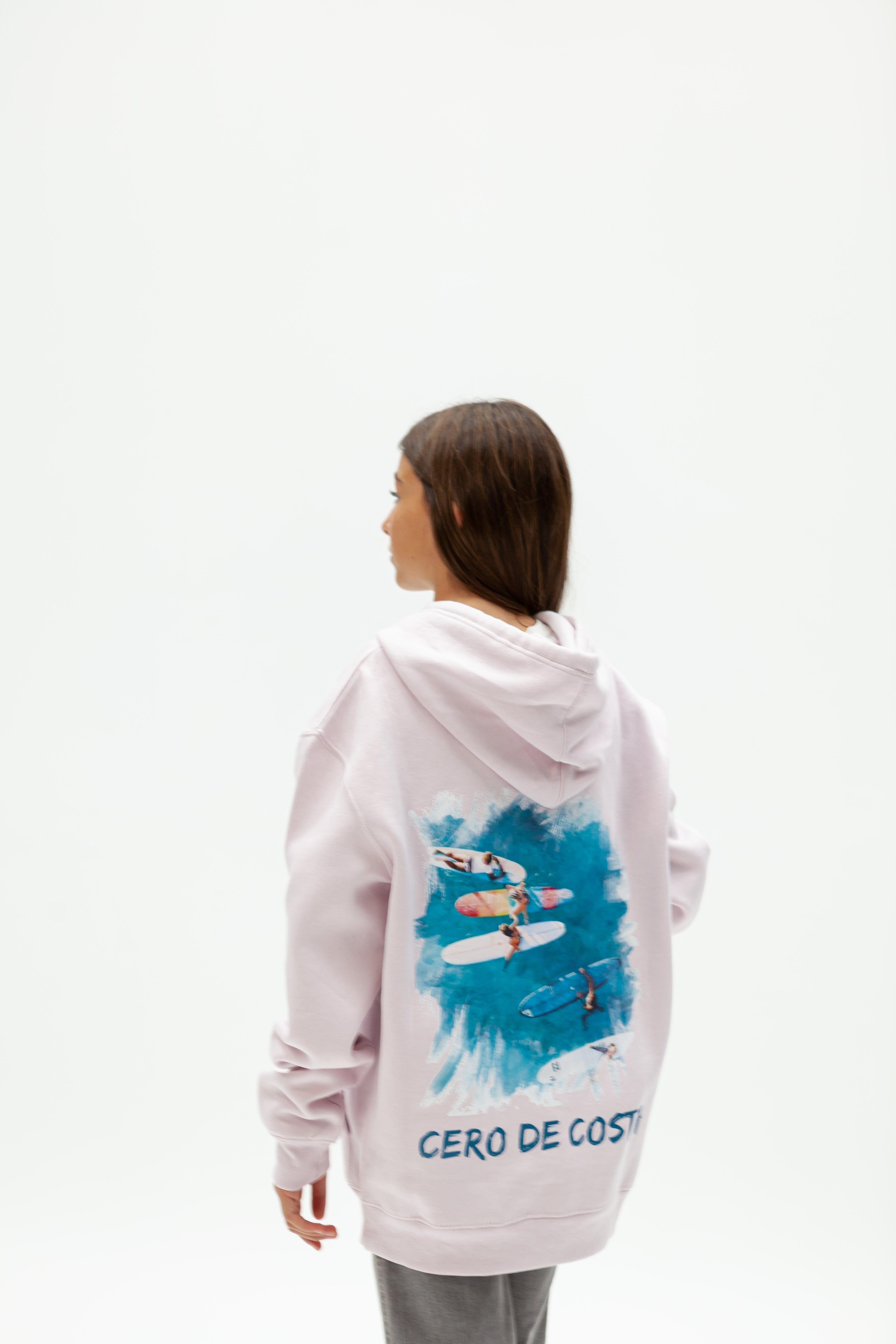 SUDADERA ROSA EMPOLVADA/AZUL SURFERS